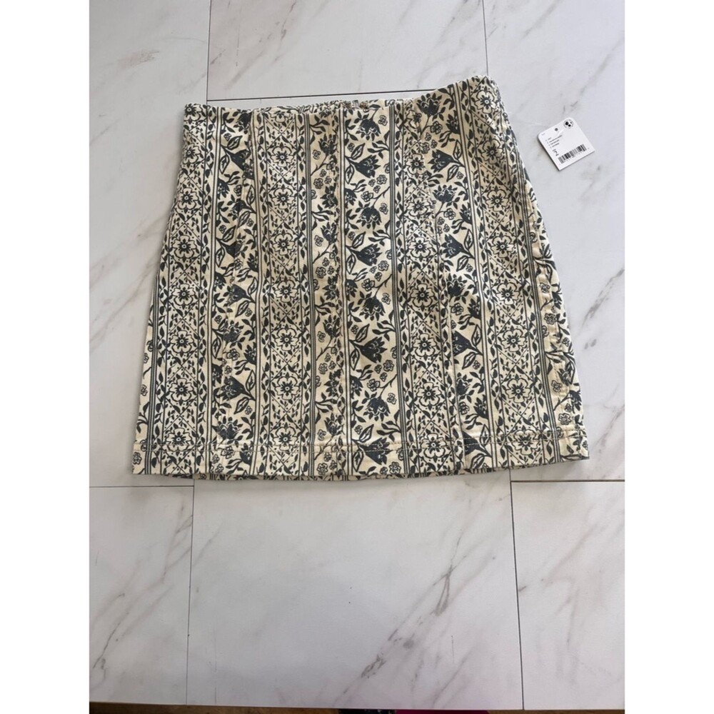NWT Free People Floral Mini Skirt size XS